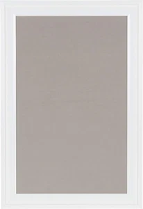 Bosc Framed Gray Linen Fabric Pinboard, 18.5X27.5, White - Picture 1 of 6