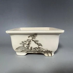 Japanese Bonsai Tree Pot by Seto Bunzan 10cm 3.9"inches made in Japan 032408 - Picture 1 of 6