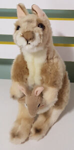 KORIMCO KANGAROO AND BABY JOEY PLUSH TOY! SUPER CUTE SOFT TOY ABOUT 22CM TALL!