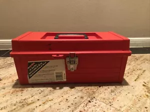 Contico Red 15” Toolbox With Tray - Picture 1 of 9