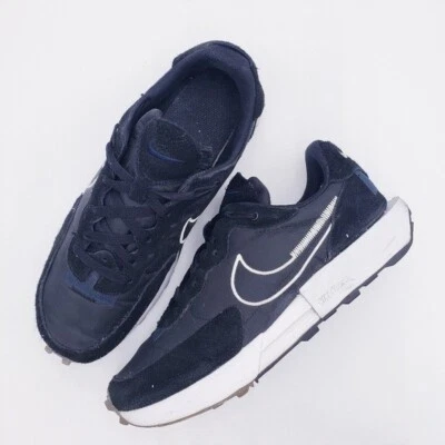 Nike Para Mujer Fontanka Waffle Goma Zapatos Tenis Parte Superior Baja Negro Talla 11.5 Foto 1 de 4
