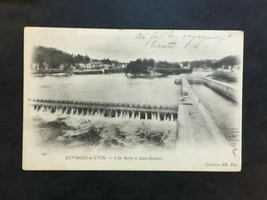 Carte Postale Ancienne de 1902 LYON ST RAMBERT L'ILE BARBE - Picture 1 of 2