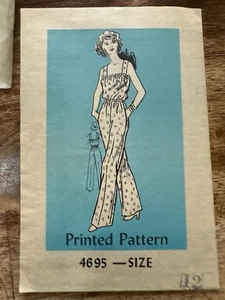 Vintage Anne Adams Pattern Jumpsuit Playsuit #4695 UNCUT Size 12 - Picture 1 of 6