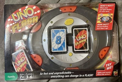 UNO Flash Electronic Card Game Mattel 2009 New HTF!! - Image 1 of 2