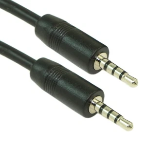 6ft 2.5mm SLIM TRRS (4 conductor) Male to Male Audio Cable - Picture 1 of 2