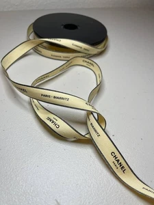 Chanel LE Yellow Biarritz Gift Wrap Ribbon | 3 Yards (2.7m) | LIMITED EDITION - Picture 1 of 2