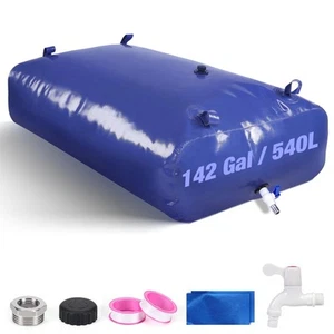 Large Water Storage Containers, 142 Gallon Portable Water Storage Bladder, Co... - Picture 1 of 7