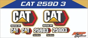 CAT 259D3 Vinyl Decal Set - Picture 1 of 2