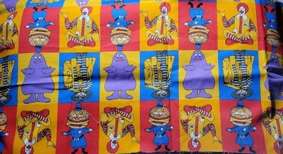 2006 McDonald’s Rare OOP Spectrix 100% Cotton Woven Fabric-1/2 Yard-18"x44”-NEW - Image 1 of 3