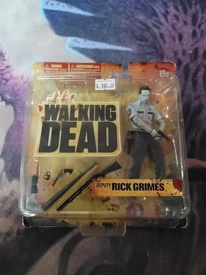 McFarlane Toys AMC The Walking Dead serie 1 Rick Grimes variante en blanco y negro Foto 1 de 4