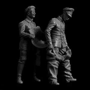 Kit Modelo Resina 1/32 Piloto y Mecánico Alemán 2 Figuras Sin Montar Sin Pintar - Imagen 1 de 3