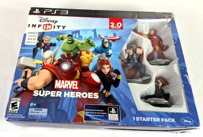 PS3 Disney INFINITY Marvel Super Heros Edición 2.0 Videojuego Starter Pack Foto 1 de 4