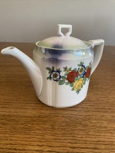 Vintage Glanz Ware ��PK Unity Germany Teekanne Blumenmuster # 34-500/1 - Bild 1 von 10