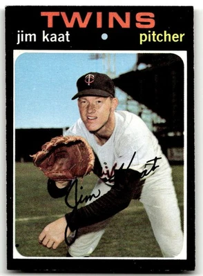 1971 Topps #245 Jim Kaat Minnesota Twins ¡Como nuevo + Juego de corte descanso! Foto 1 de 2