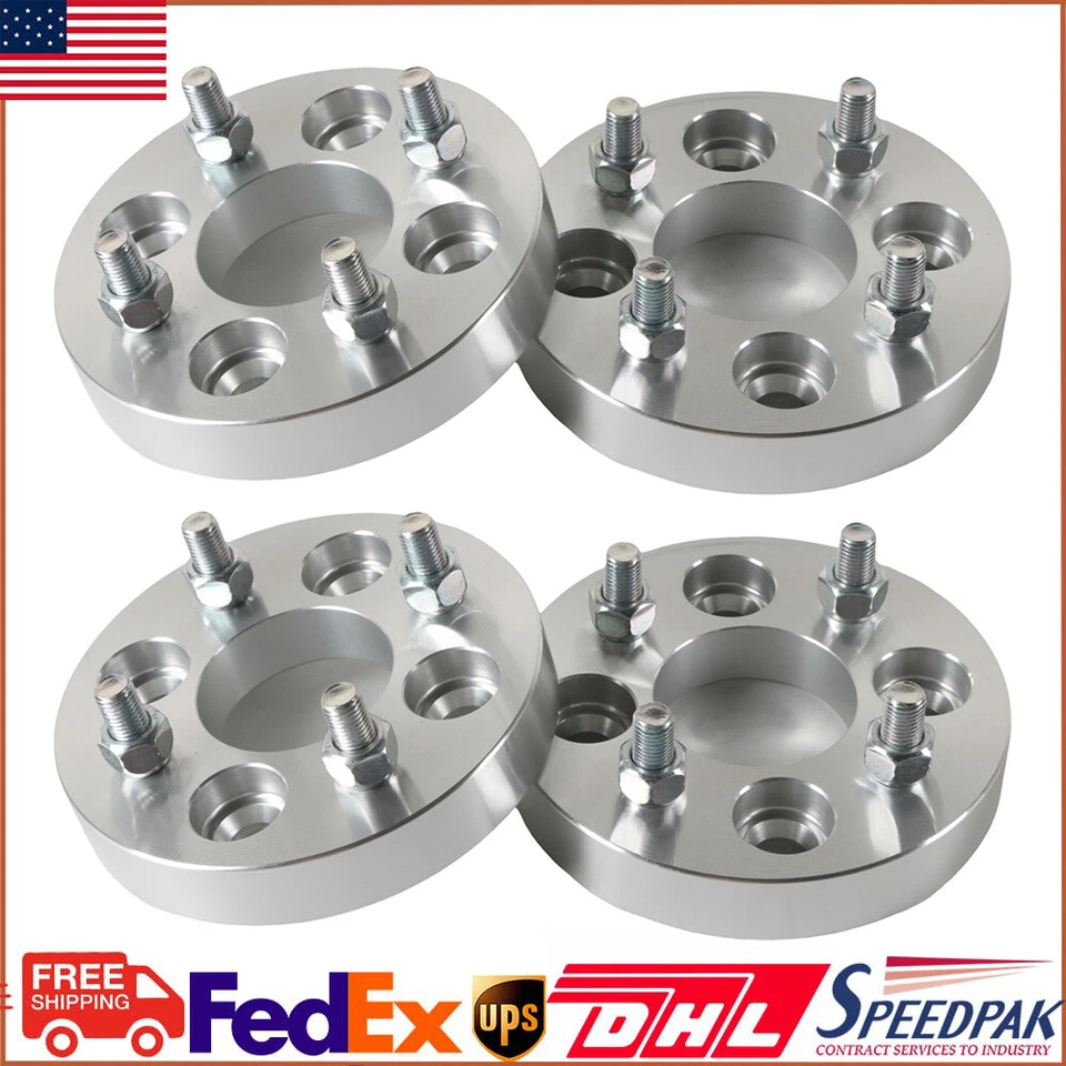 Адаптер прокладки колес 1 дюйм 4x100 мм 12x1,5 для Chevrolet Honda Mazda Dodge 4 шт. - Изображение 1 из 4