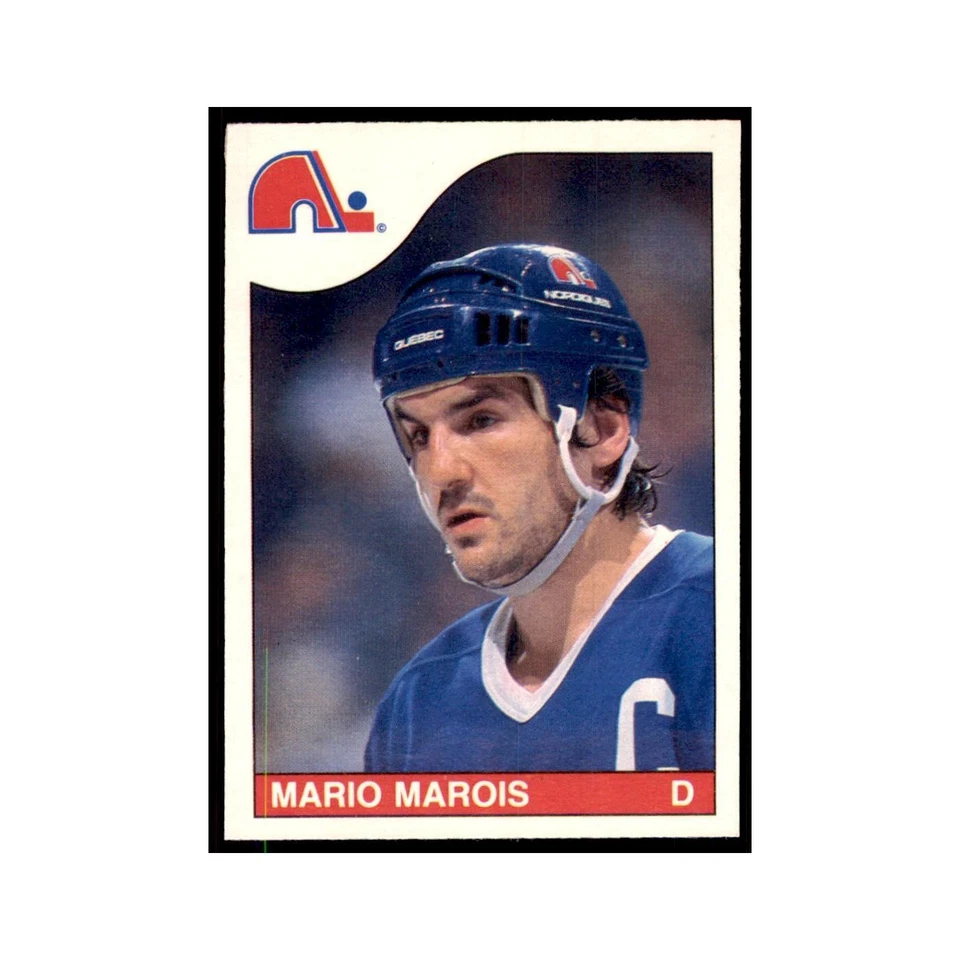 Mario Marois 1985 O-Pee-Chee #194 Quebec Nordiques Hockey Card NM - Image 1 of 3