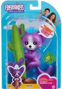 WowWee Fingerlings Interactive Baby Fox Sarah (viola e blu) NUOVISSIMO SIGILLATO. - Foto 1 di 1