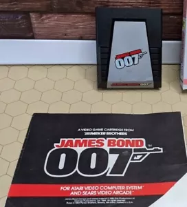 Carro de juego James Bond 007 (Atari 2600 Parker Bros) con cubierta antipolvo manual y personalizada - Imagen 1 de 16