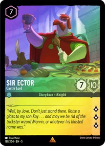 Lorcana COLD FOIL Sir Ector - Castle Lord - Shimmering Skies # 188 - Imagen 1 de 1