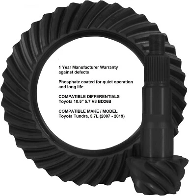 Anillo diferencial y piñón-SR delantero trasero ZG T10.5-488 se adapta a Toyota Tundra 2007 Foto 1 de 4