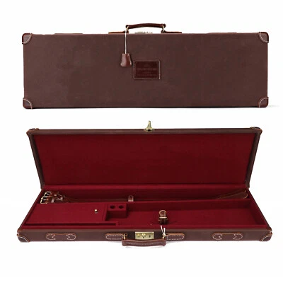Tourbon Firearm Hard Case Shotgun Takedown Box Copper Lock-Red Flannel Lined - Image 1 of 4