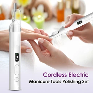 Electric Nail File Drill Portable Professional Manicure Pedicure Machine Set - Picture 1 of 18