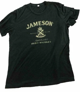 Vtg Jameson Irish Whiskey Men's L Short Sleeve Logo T Shirt Green Graphic Tee - Picture 1 of 2