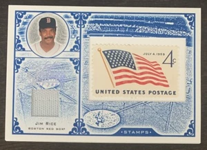 Jim RICE🔥2005 Leaf Century Collection Stamp & Relic #S-50 4/100 Red Sox HOFer - Picture 1 of 2