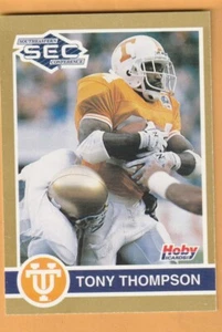Tony Thompson Tennessee Volunteers 1991 Hobby SEC Stars #299 Lake Wales Florida - Imagen 1 de 2