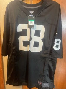 Las Vegas or Oakland Raiders Nike On Field #28 Josh Jacobs Jersey Size XL BNWT - Picture 1 of 16