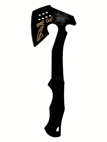 Robert O'Neill Signed Navy SEAL Team Six Logo'd Tomahawk (PSA) Killed Bin-Laden Cover