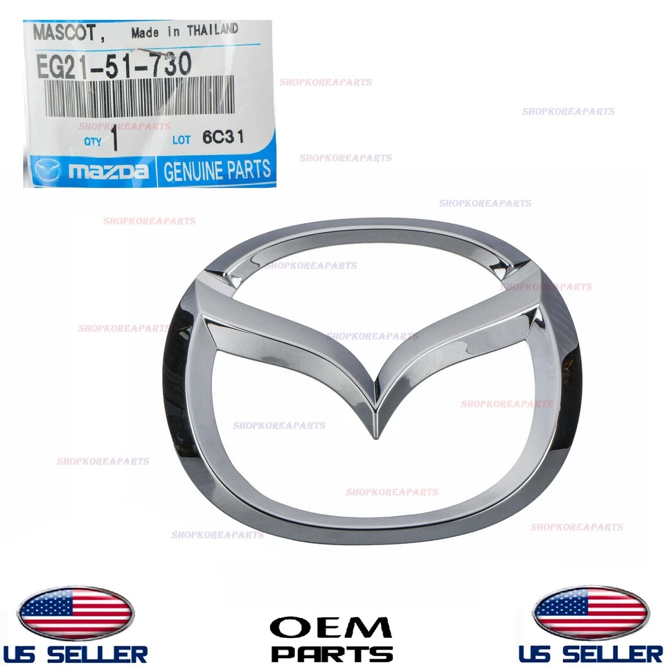Genuine Front Emblem Logo Symbol ⭐OEM⭐ Mazda CX-7 CX-9 2007-2012 EG21-51-730 - Image 1 of 4