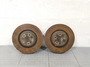13 Jaguar XJ XJL X351 3.0L FRONT AXLE BRAKE DISC ROTOR SET OF 2 - Picture 1 of 12
