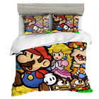 Bedding Sets Cartoon Duvet Cover Set S/D/Q/K Bedroom Decor Kids Gifts Mario