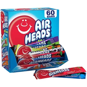 Airheads Candy Bars, Variety Bulk Box, Chewy Full Size Fruit Taffy, Gifts, Holid - Picture 1 of 11