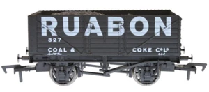 Dapol 4F-071-164 827 Ruabon 7 Plankenwagen schwarz neu verpackt OO Stärke - T48 Post - Bild 1 von 9