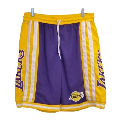 Pantalones Cortos NBA Los Angeles Lakers Para Hombre Grandes Baloncesto Cordón Poliéster En muy buen estado  Foto 1 de 4
