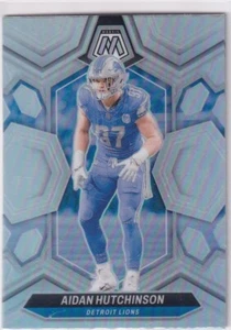 Panini Football NFL Mosaic 2024 No. 76 Aidan Hutchinson Silver Prizm - Picture 1 of 2