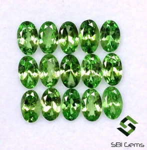 Natural Tsavorite Oval Cut 5x3 mm Lot 15 Pcs 3.68 Cts Calibrated Loose Gemstones - Picture 1 of 5