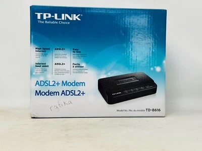 TP-Link ADSL2 + Modem 24 Mbps Downstream Bandwidth TD-8616 Open Box - Image 1 of 4