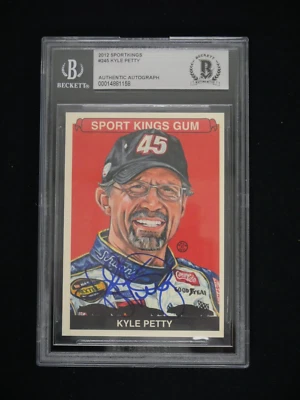 KYLE PETTY 2012 SPORTKINGS #245 SINGED WITH BECKETT AUTHENTIC AUTO - BAS COA - Imagem 1 de 2