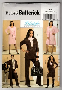 Butterick B5146 Jacke-Tunika-Kleid-Camisole 8-10-12-14 einfaches Schnittmuster UNGESCHNITTEN - Bild 1 von 2