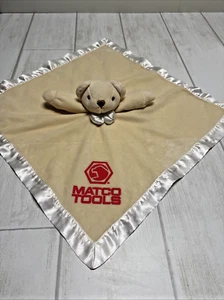 Teddybär Lovey Plüsch Matco Tools Babydecke Sicherheit Satinborte Anico Promo - Bild 1 von 7