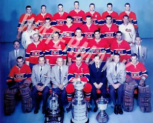 Montreal Canadiens 1957-58 Stanley Cup Champions - 8x10 Color Team Photo - Picture 1 of 1