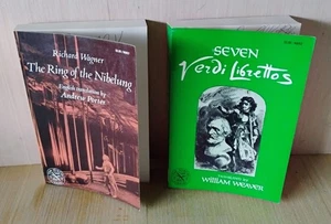 LOT 2 OPERA Norton Library GUISEPPE VERDE Liberettos RICHARD WAGNER The Ring EX - Imagen 1 de 10