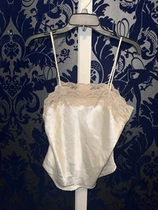 Vintage Lindsey Roscoe Elfenbein Spitze Camisole Größe Medium (104) - Bild 1 von 1
