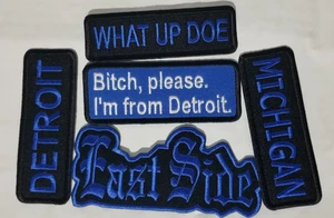 5 piezas Detroit East Side + Parche Bordado Talla Miscelánea 3"-3.5"? plancha - Imagen 1 de 2