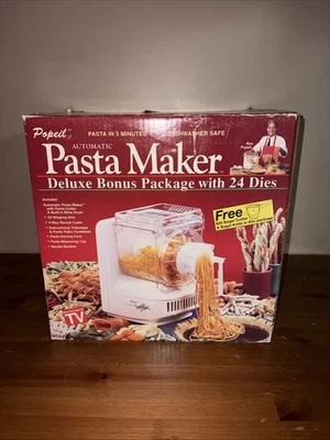 Ronco Ron Popeil P400 Automatic Pasta Maker 24 Dies - Open Box Never Used - Image 1 of 4