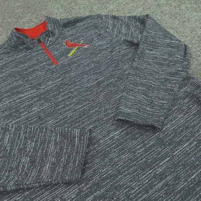 Majestic Sweater Mens XXL 1/4 Zip Pullover St. Lousi Cardinals MLB Baseball - Image 1 of 4