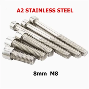 A2 STAINLESS STEEL ALLEN BOLT 8mm M8 SOCKET CAP SCREW HEX HEAD ALLEN KEY - Picture 1 of 4